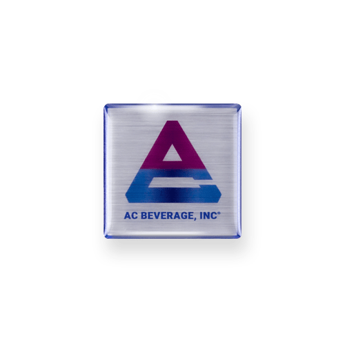 Domed label example